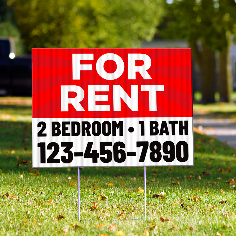 Yard Signs - For Rent